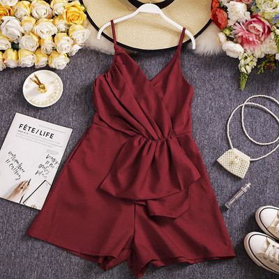 Stílusos női overall vékony pánttal