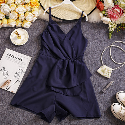 Stílusos női overall vékony pánttal