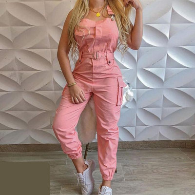 Naiste kombinesoon vöö ja taskutega