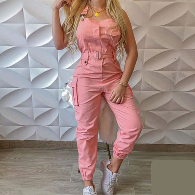 Naiste kombinesoon vöö ja taskutega