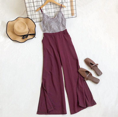 Naiste pikad peenikeste rihmade ja pitsiga kombinesoonid