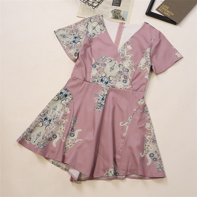 Uus mudel kaasaegne lühike V-kaelusega kombinesoon