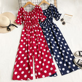 Rövid ujjú női jumpsuit