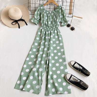 Rövid ujjú női jumpsuit