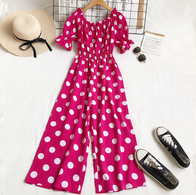 Rövid ujjú női jumpsuit