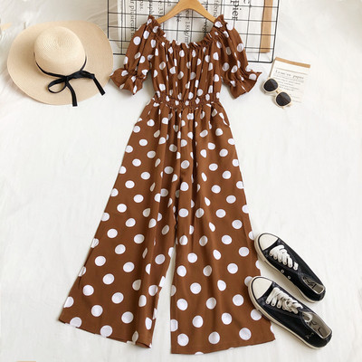 Rövid ujjú női jumpsuit