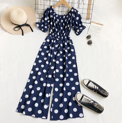 Rövid ujjú női jumpsuit