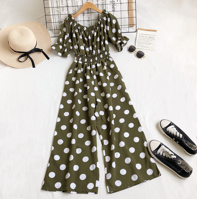 Rövid ujjú női jumpsuit