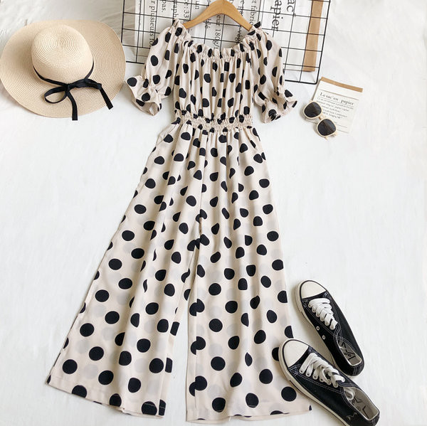 Rövid ujjú női jumpsuit