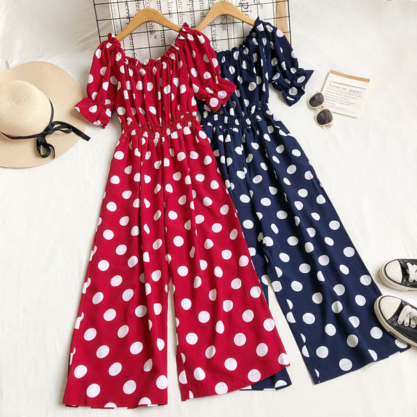 Rövid ujjú női jumpsuit