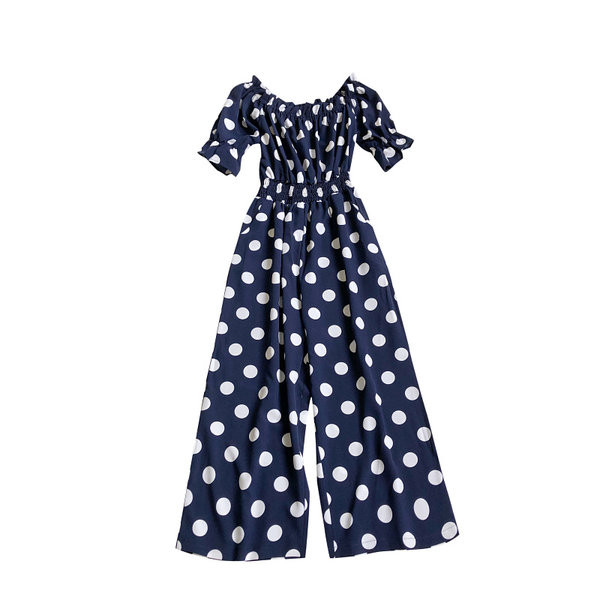 Rövid ujjú női jumpsuit