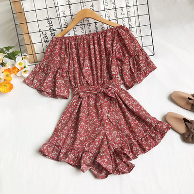 Modern női overall, rövid ujjal