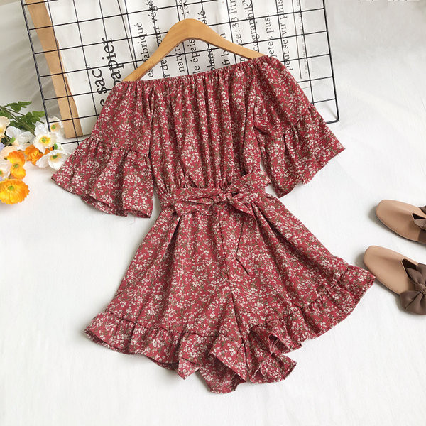 Modern női overall, rövid ujjal