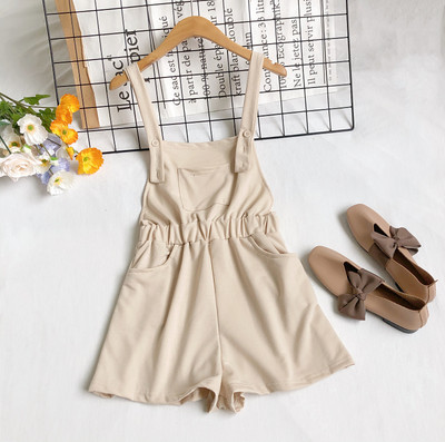 Sieviešu ikdienas kombinezons ar elastīgu jostasvietu