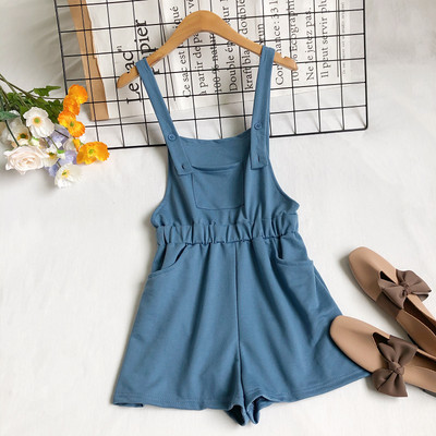 Sieviešu ikdienas kombinezons ar elastīgu jostasvietu