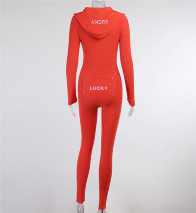 Naiste pikkade nööpidega liibuv kombinesoon