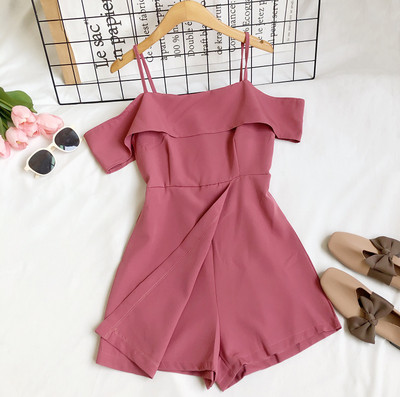 Modern női overall vékony pánttal - több színben