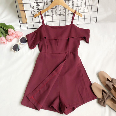 Modern női overall vékony pánttal - több színben