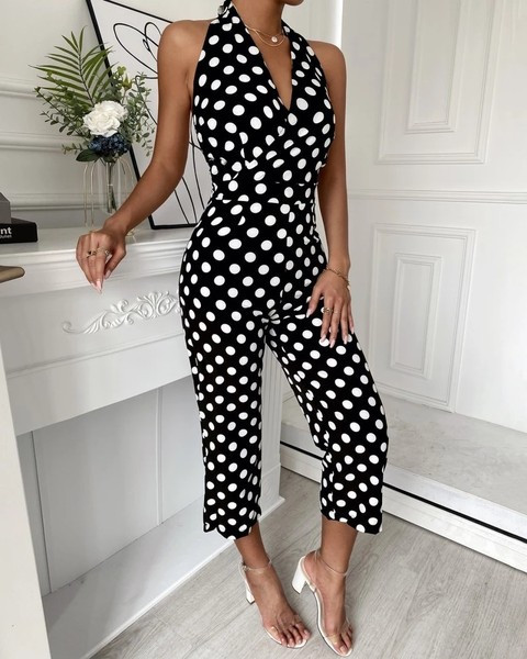 Naiste V-kaelusega kombinesoonid pikkusega 9/10