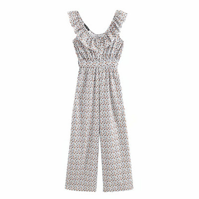 Hosszú overall színes mintával és fürtökkel