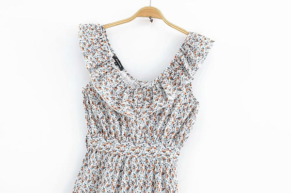 Hosszú overall színes mintával és fürtökkel