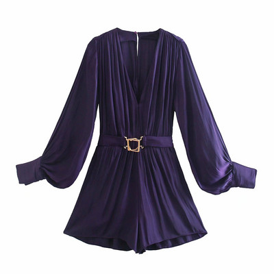 Elegants sieviešu kombinezons ar jostu