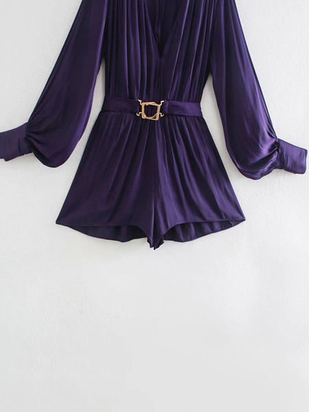 Elegants sieviešu kombinezons ar jostu