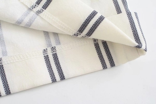 Nyári csíkos overall elasztikus derékkal