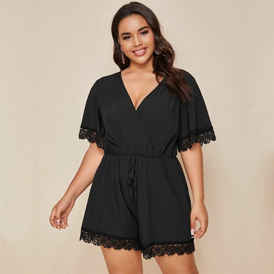 Női széles overál spitz nyakkivágással