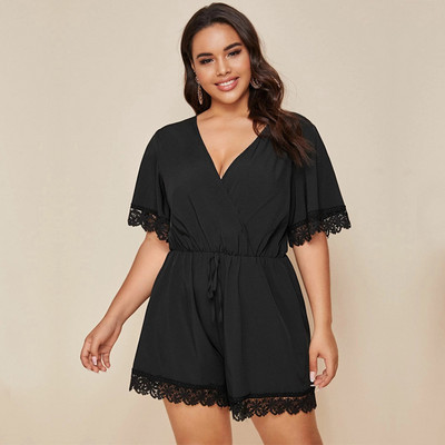 Női széles overál spitz nyakkivágással