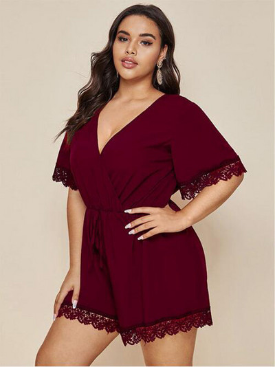 Női széles overál spitz nyakkivágással