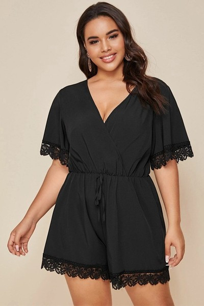 Női széles overál spitz nyakkivágással