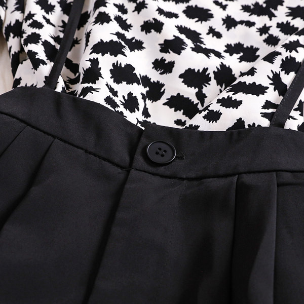 Moderns sieviešu komplekts no divām daļām blūzes un biksēm