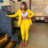 Naiste elegantne kaheosaline ülikonna jope ja püksid