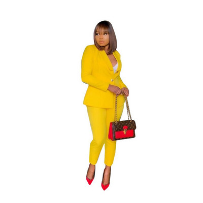 Naiste elegantne kaheosaline ülikonna jope ja püksid