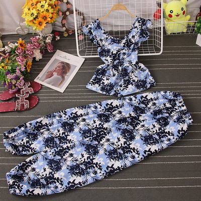 Γυναικείο σετ με floral μοτίβα-ρετρό στυλ