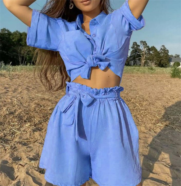 Casual komplekt - randa sobiv särk ja lühikesed püksid