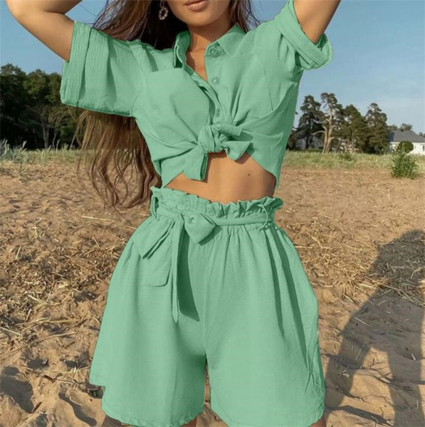 Casual komplekt - randa sobiv särk ja lühikesed püksid