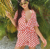 Plaidu komplekts sievietēm - krekls un šorti