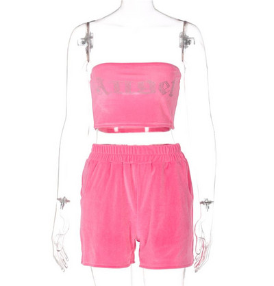 Ikdienas samta komplekts - krūtis un šorti