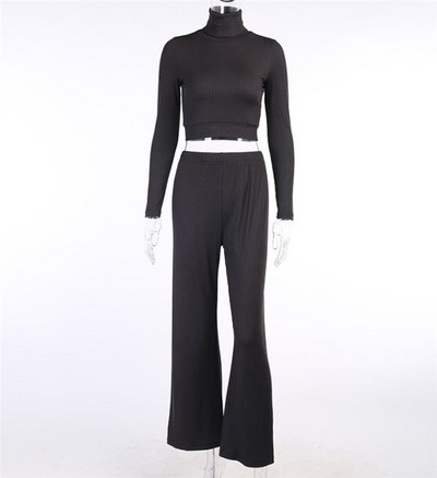 Alkalmi szett - rövid blúz és széles nadrág