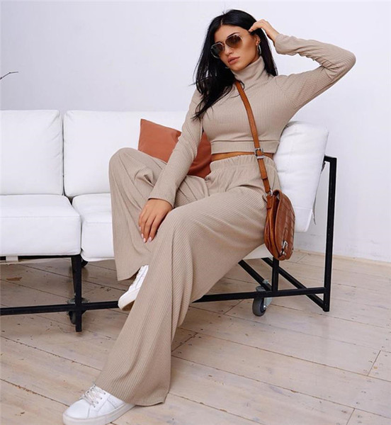 Alkalmi szett - rövid blúz és széles nadrág