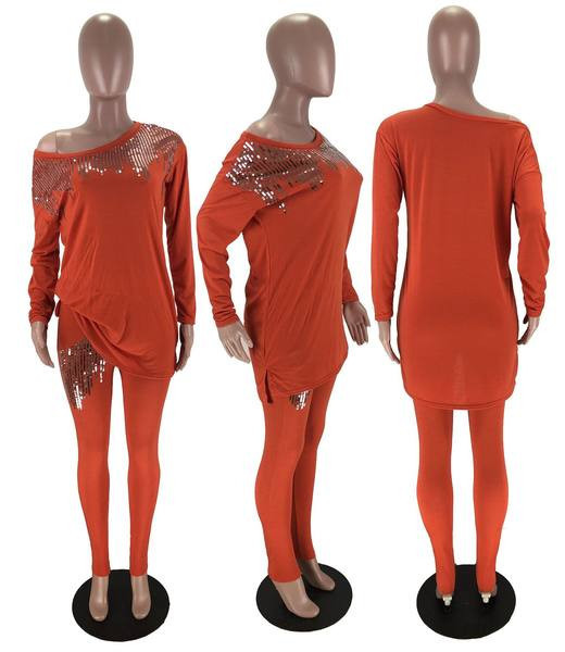 Naiste kaheosaline pikkade varrukatega pluus, litrid ja taskutega püksid