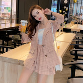 Suvine pleedi komplekt - jope ja lühikesed püksid