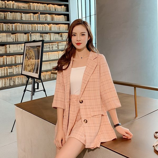 Suvine pleedi komplekt - jope ja lühikesed püksid