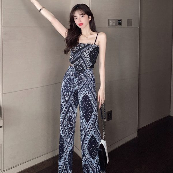 Új nyári szett felső és széles nadrág