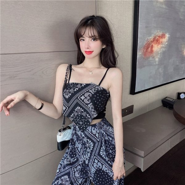 Új nyári szett felső és széles nadrág