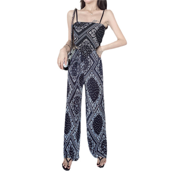 Új nyári szett felső és széles nadrág