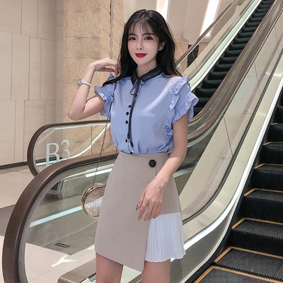 Suvine komplekt naistele - särk ja asümmeetriline seelik