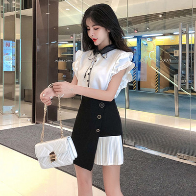 Suvine komplekt naistele - särk ja asümmeetriline seelik